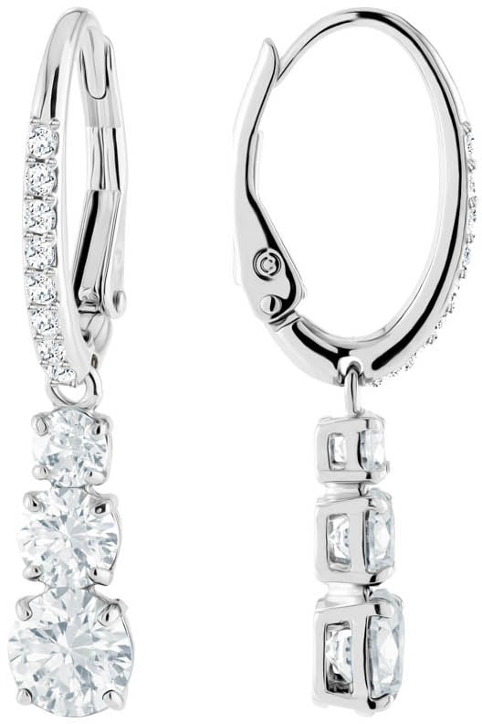 Swarovski Attract Trilogy Oorknoppen Zilver