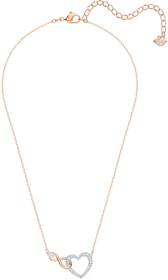 Swarovski Swarovski Collier 5518865 Hyperbola Rosegouden Plating Hart Infinity 38 - 43cm Divers