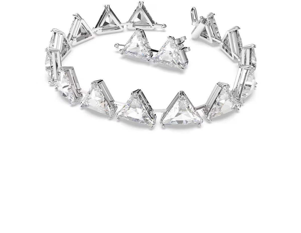 Swarovski Matrix Tennis Bracelet Zilver