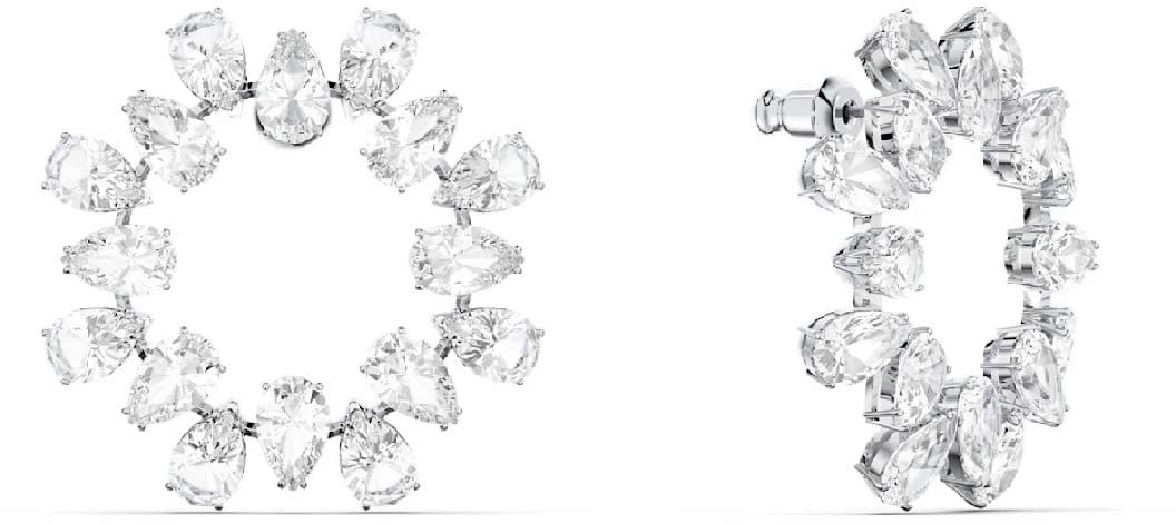 Swarovski Millenia Oorknoppen Zilver