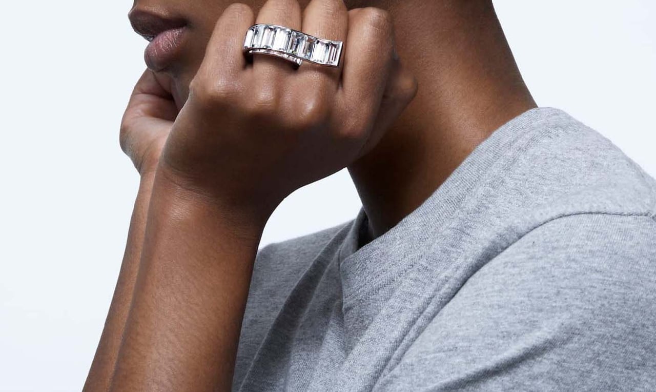 Swarovski Millenia Oorknoppen Zilver