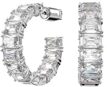 Swarovski Swarovski 5612673 oorbellen stekers in de vorm van een creool met baquet swarovski kristallen Divers