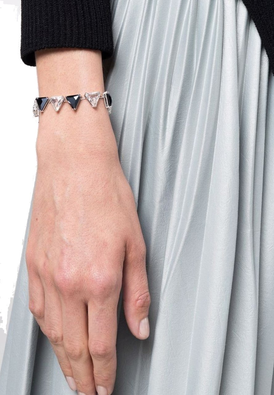 Swarovski Matrix Tennis Bracelet Zwart