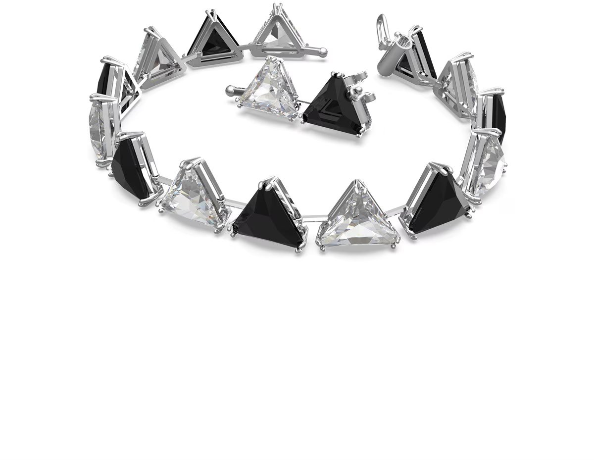 Swarovski Matrix Tennis Bracelet Zwart