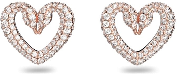 Swarovski Swarovski  5628659 oorbellen zwanenhalzen in hart vorm rosé plated met Swarovski kristallen Divers