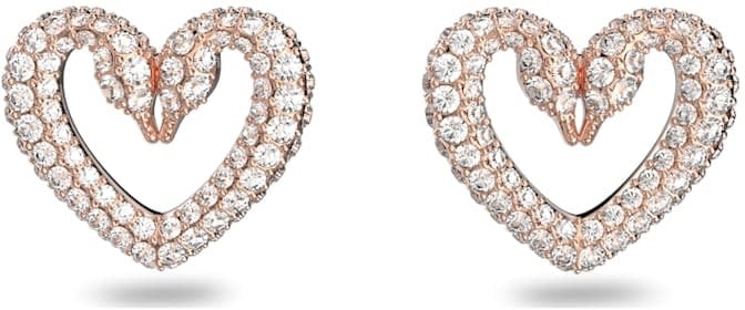 Swarovski Swarovski  5628659 oorbellen zwanenhalzen in hart vorm rosé plated met Swarovski kristallen Divers