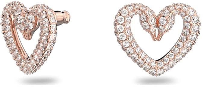 Swarovski Swarovski  5628659 oorbellen zwanenhalzen in hart vorm rosé plated met Swarovski kristallen Divers