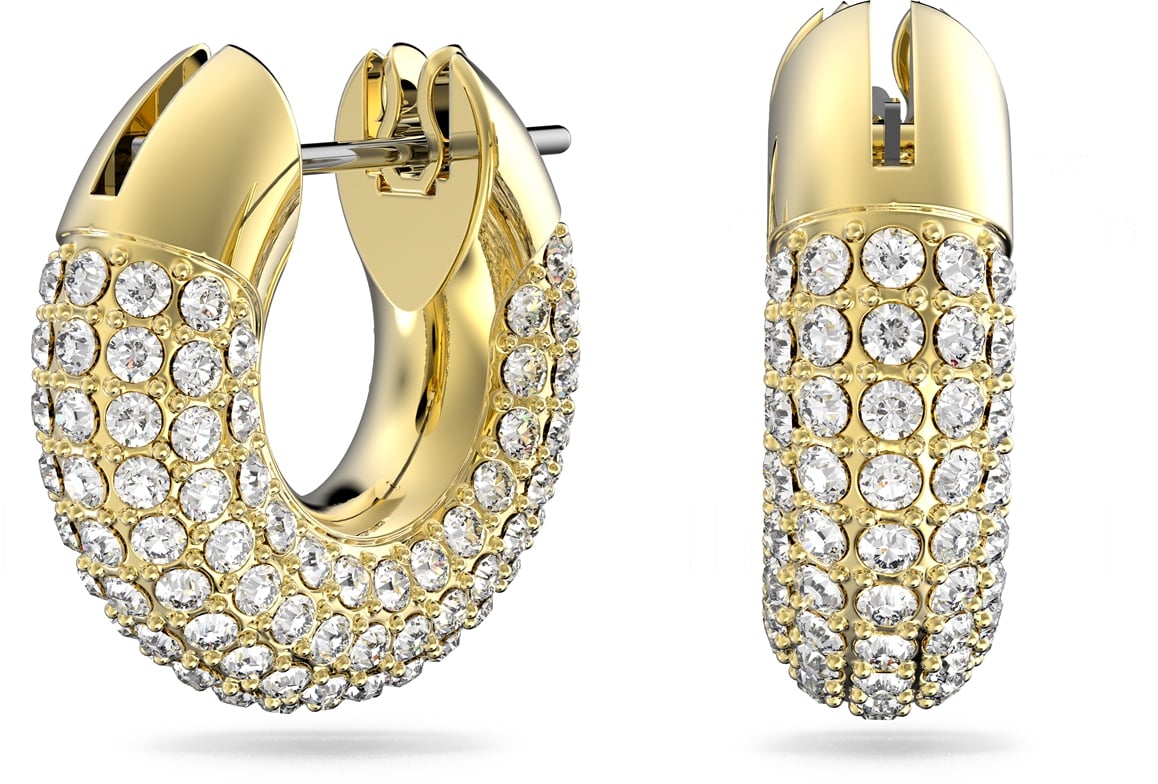 Swarovski Oorringen met Kristal Goud