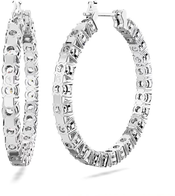 Swarovski Swarovski Oorbellen 5647715 Oorringen Matrix Zilverkleurig met Swarovski Kristallen Divers