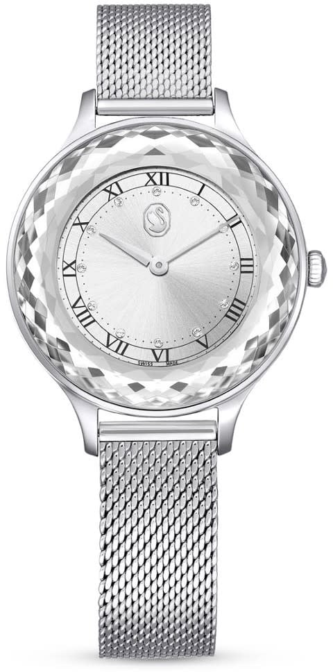Swarovski Swarovski Horloge 5650039 Octea Nova Staal met Mesh Horlogeband 33mm Divers