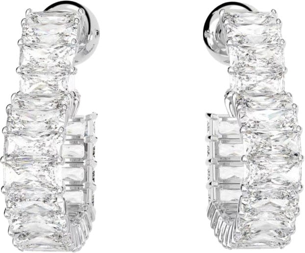 Swarovski Swarovski Oorbellen 5653170 Matrix Zilverkleurig Hart Zilver