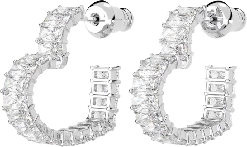 Swarovski Swarovski Oorbellen 5653170 Matrix Zilverkleurig Hart Zilver