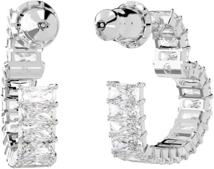 Swarovski Swarovski Oorbellen 5653170 Matrix Zilverkleurig Hart Zilver