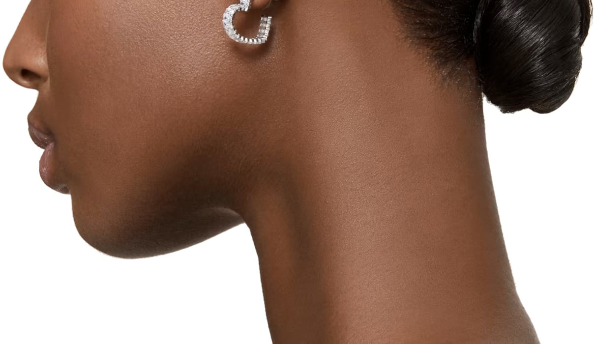 Swarovski Matrix Oorbellen met Kristal Zilver