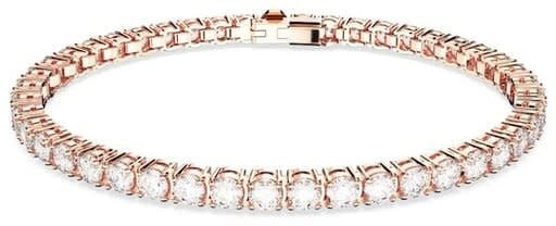 Swarovski Swarovski Armband 5657659 Matrix Tennis met Roségouden Plated Maat M 16.5 Goud