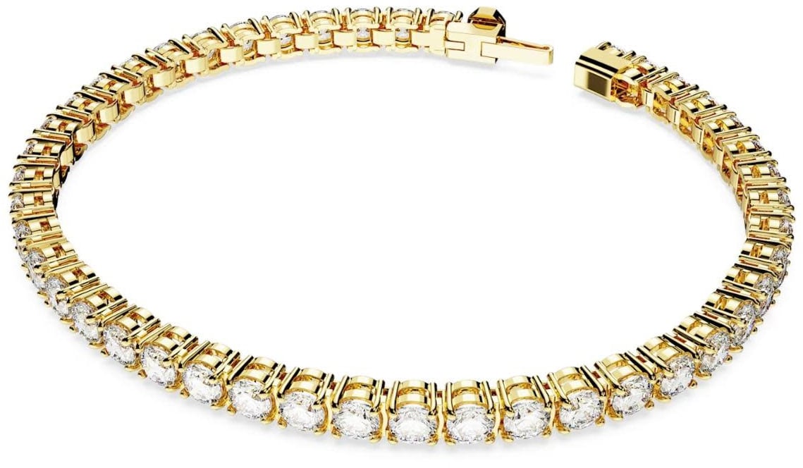 Swarovski Swarovski 5657664 tennisarmband Matrix in geel goud plated met rondom gezette swarovski kristallen Goud