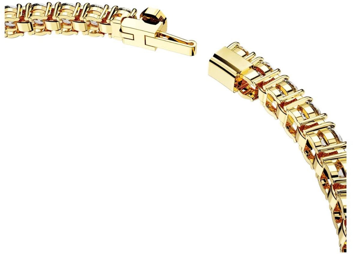 Swarovski Swarovski 5657664 tennisarmband Matrix in geel goud plated met rondom gezette swarovski kristallen Goud