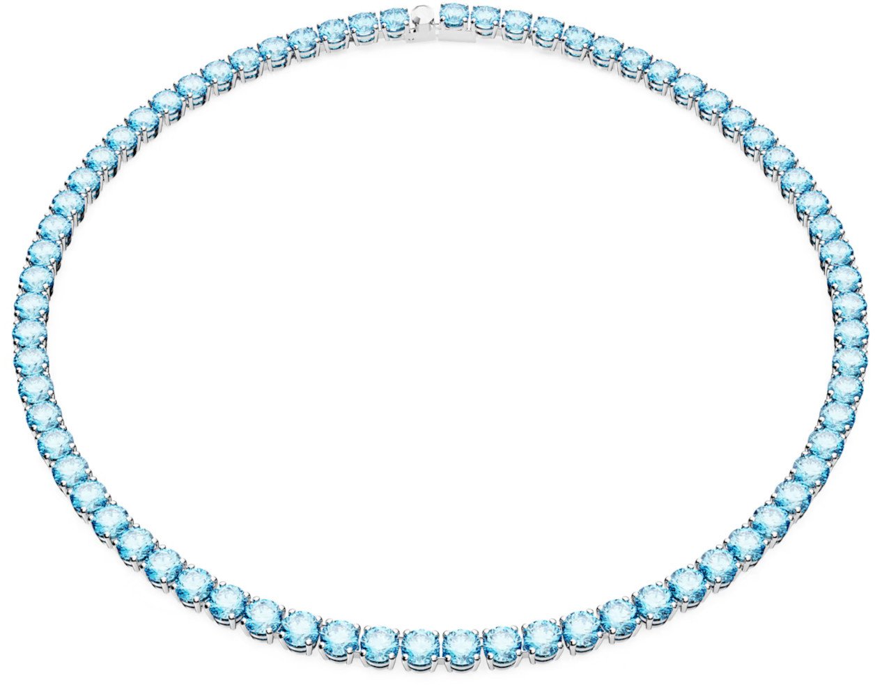 Swarovski Matrix Ketting met Kristal Zilver