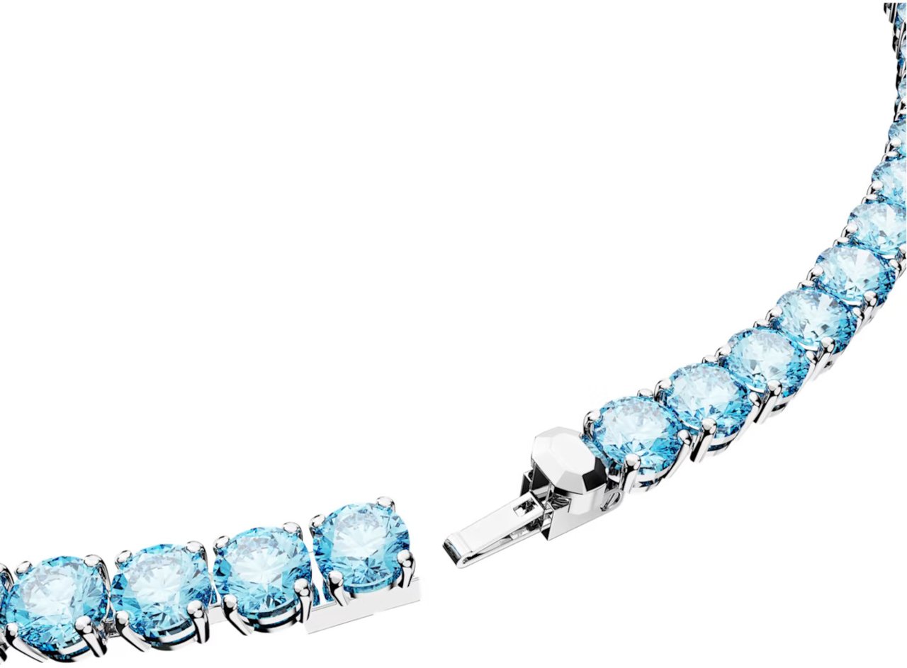 Swarovski Matrix Ketting met Kristal Zilver