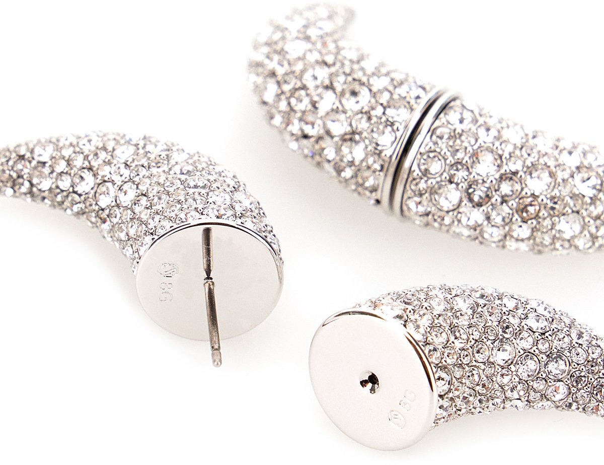 Swarovski Swarovski Silver metal Luna earrings Zilver