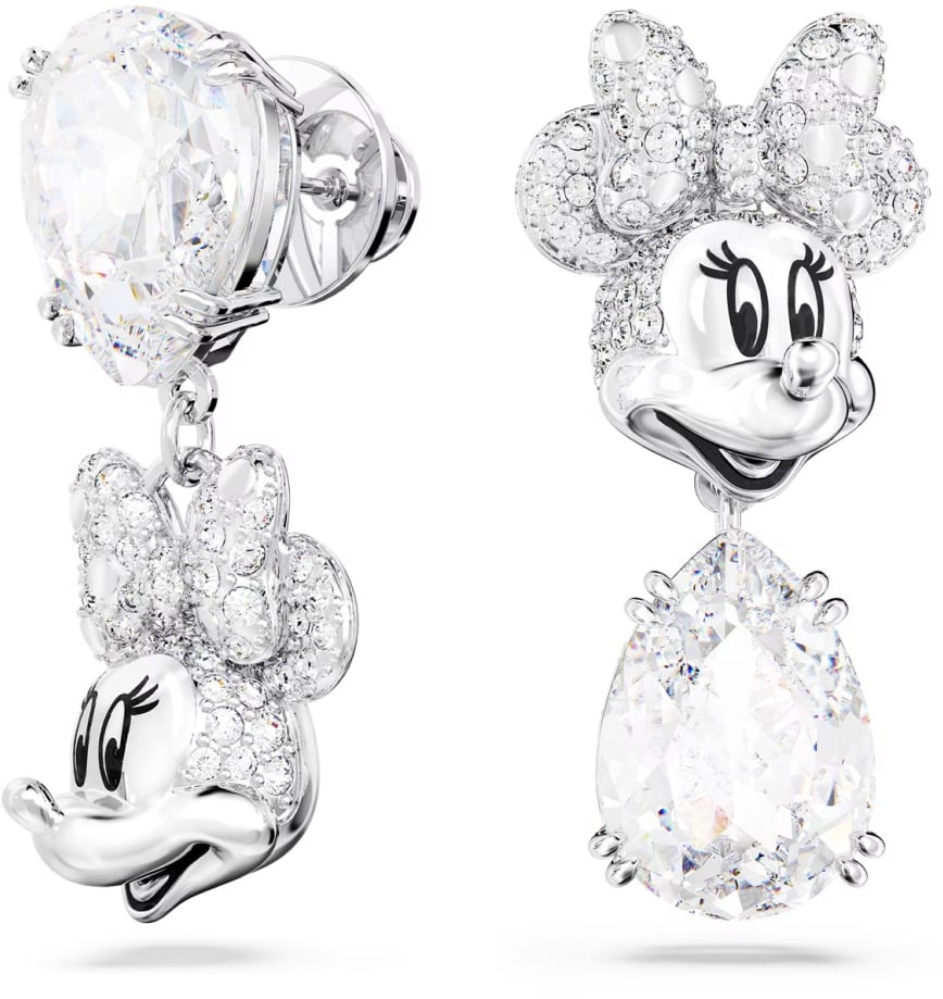 Swarovski X Disney Minnie Mouse Drop Earrings Zilver