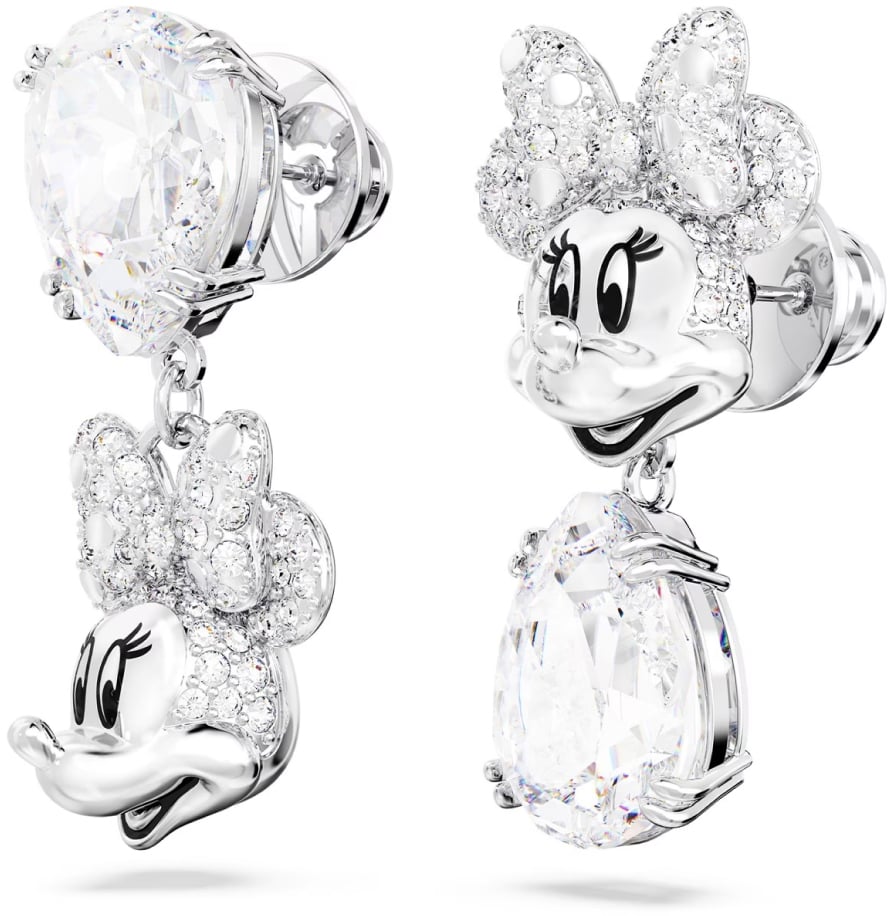Swarovski X Disney Minnie Mouse Drop Earrings Zilver