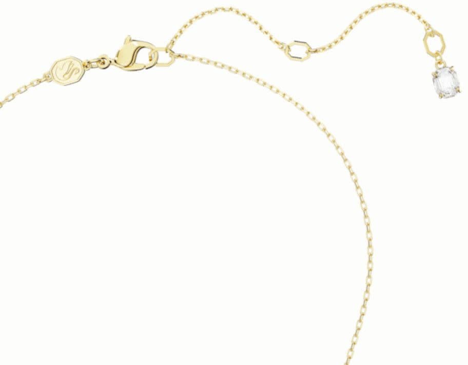 Swarovski Swarovski 5668820 Collier In elkaar grijpende lus, Wit, Goudkleurige toplaag Goud