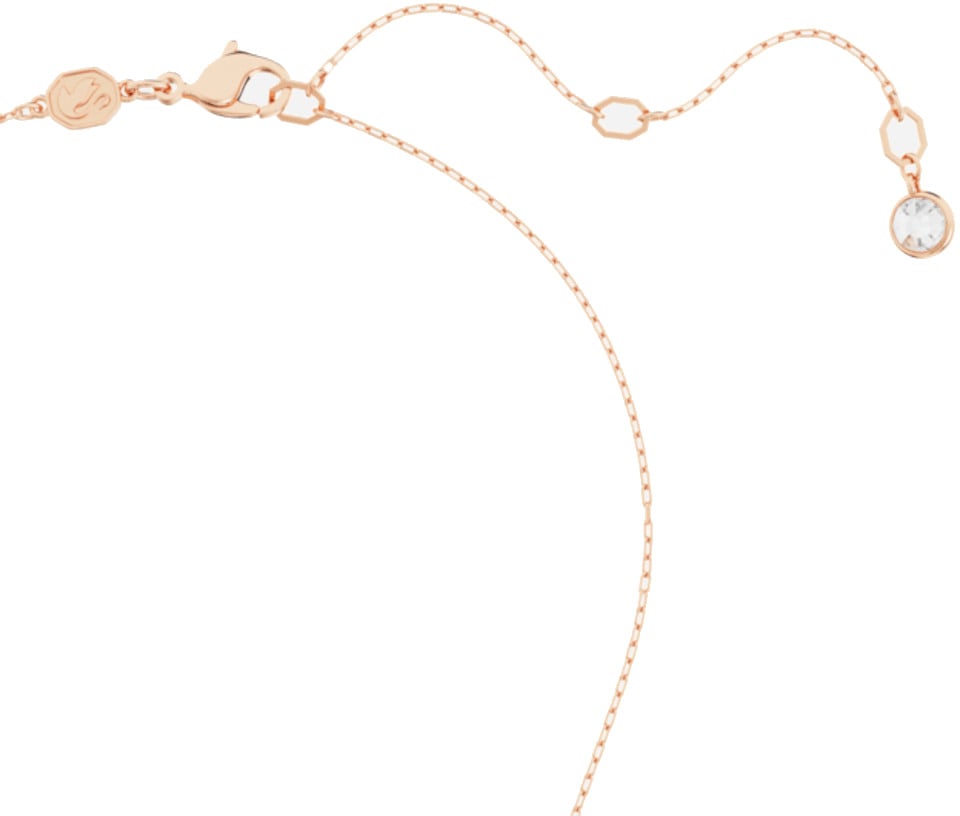 Swarovski Luna Ketting met Kristal Roze
