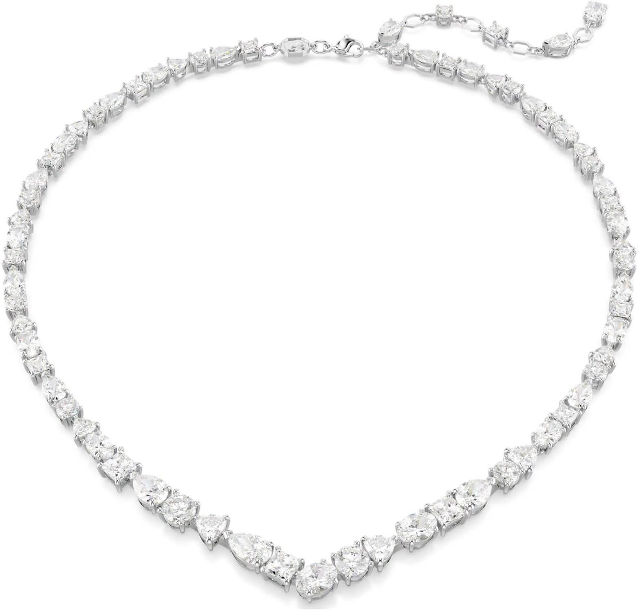 Swarovski Swarovski Collier 5674306 Mesmera Zilverkleurig V vorm met Swarovski Stenen Zilver