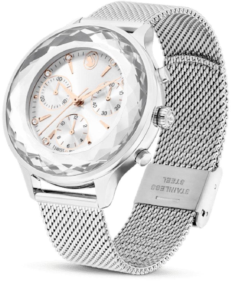 Swarovski Swarovski Horloge 5677503 Nova Staal Quartz Chronograaf 37mm Zilver