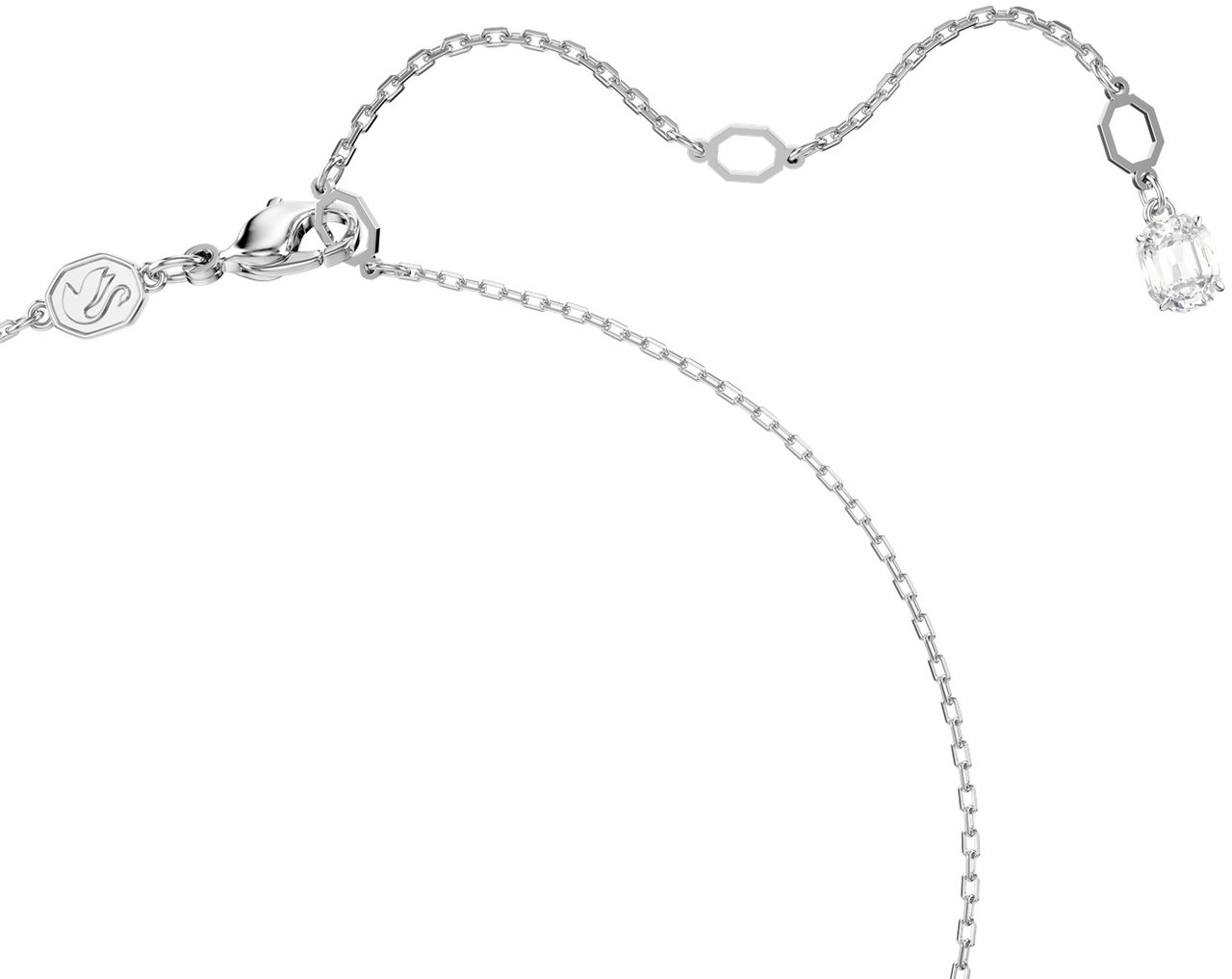 Swarovski Hyperbola Ketting met Kristal Zilver