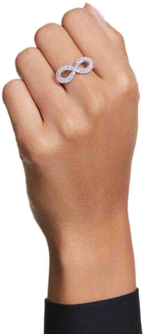 Swarovski Swarovski Ring 5679698 Hyperbola Infinity Zilverkleurig Maat 55 Zilver