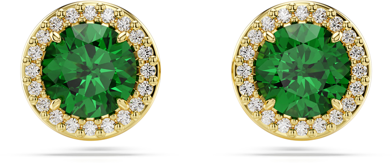 Swarovski Una Oorbellen met Kristal Goud