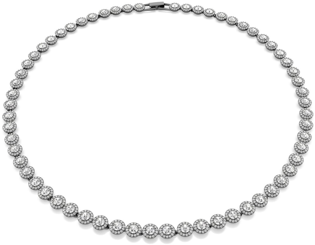 Swarovski Una Ketting met Kristal Grijs