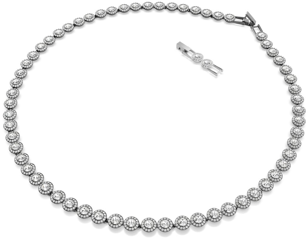 Swarovski Una Ketting met Kristal Grijs