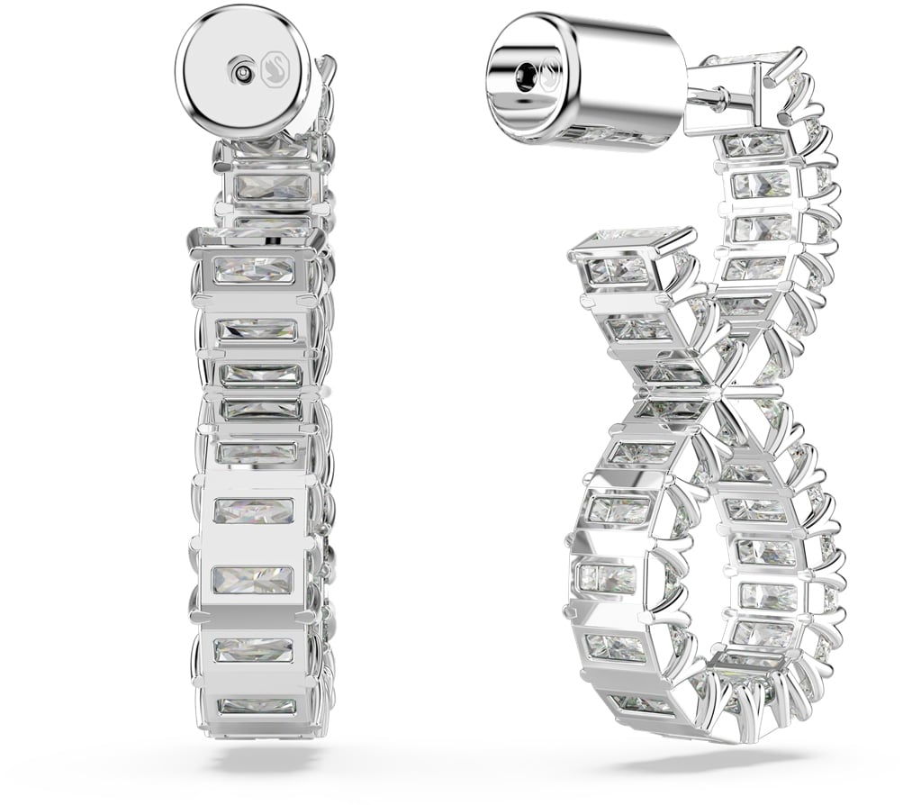 Swarovski Hyperbola Oorhangers met Kristal Zilver