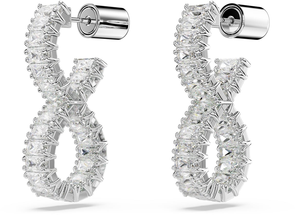 Swarovski Hyperbola Oorhangers met Kristal Zilver