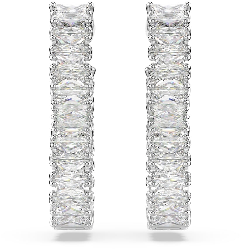 Swarovski Hyperbola Oorhangers met Kristal Zilver