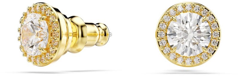 Swarovski Una Oorknoppen met Kristal Goud