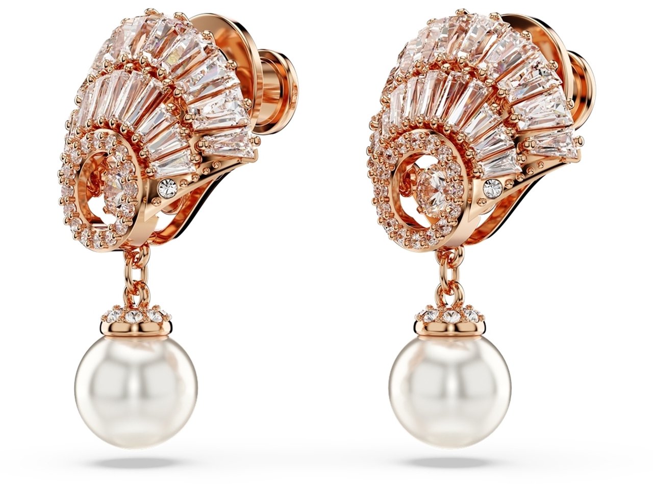 Swarovski Idyllia Roes Oorknoppen met Kristal Roze