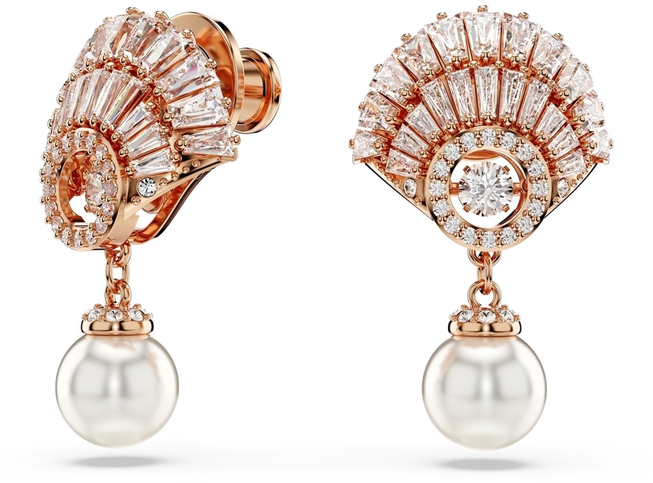 Swarovski Idyllia Roes Oorknoppen met Kristal Roze