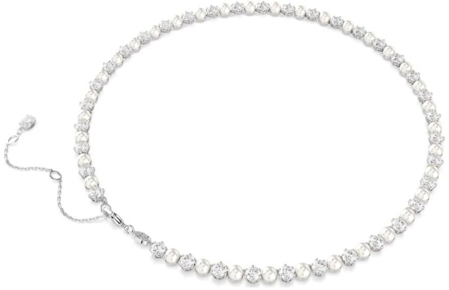 Swarovski Collier 5689623 Matrix Tennis Zilverkleurig met Parel en Zirkonia Zilver