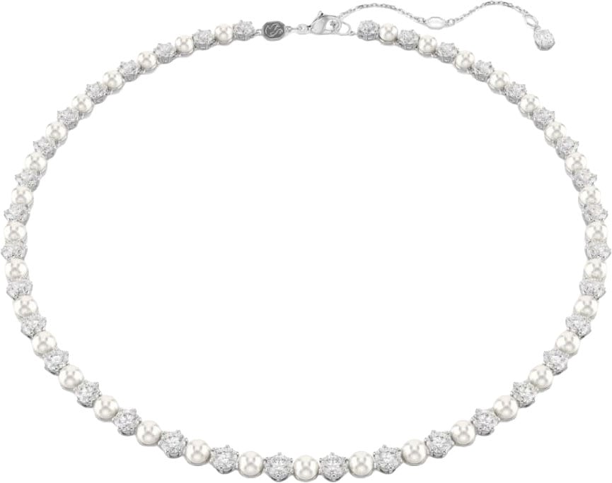 Swarovski Collier 5689623 Matrix Tennis Zilverkleurig met Parel en Zirkonia Zilver