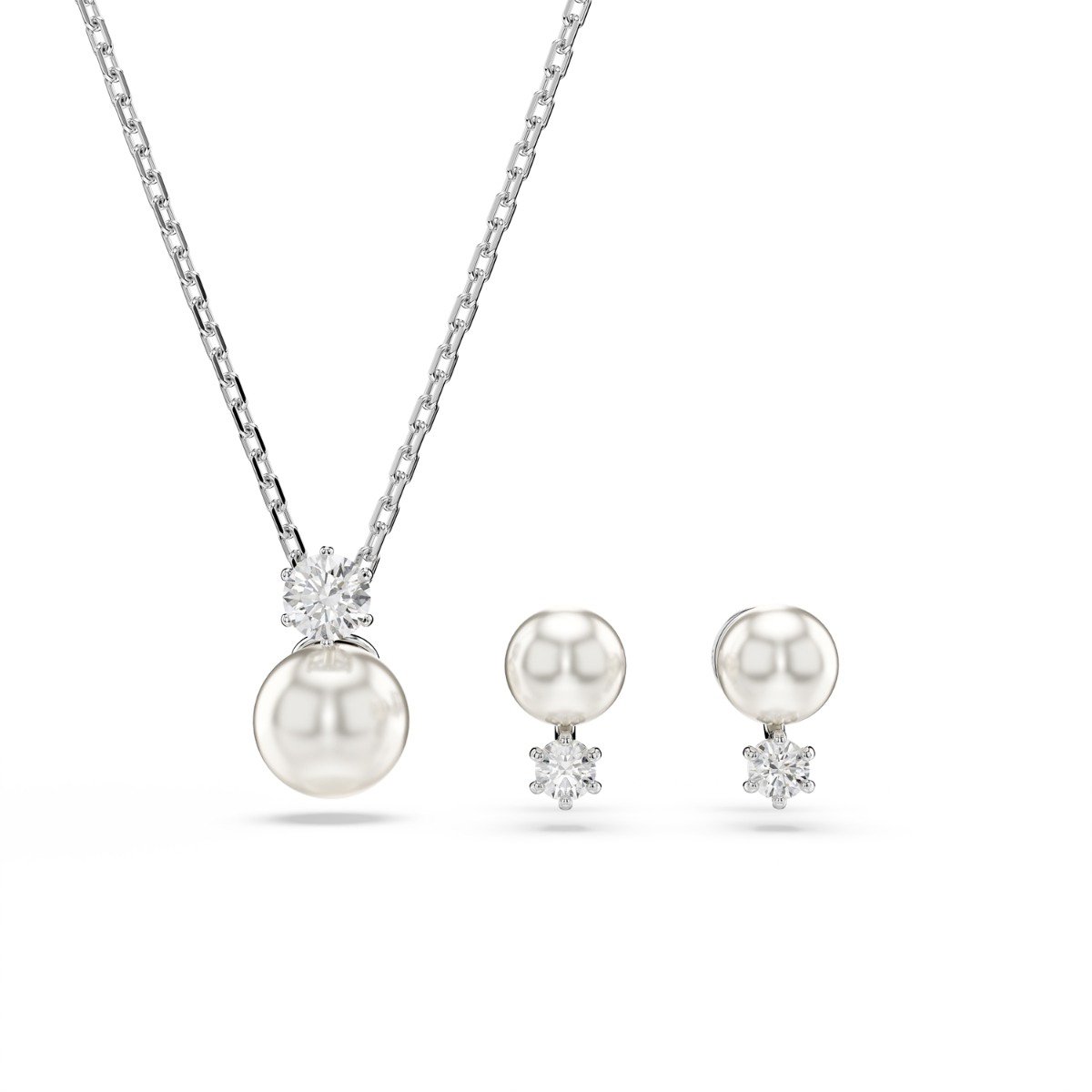 Swarovski Matrix Gift Set met Kristal Zilver