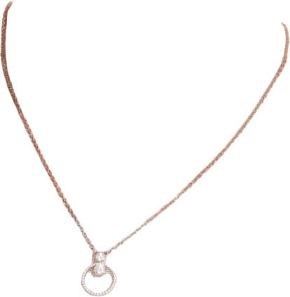 Swarovski Swarovski Collier 5692266 Constella Pendal Rosekleurig met Zirkonia Goud