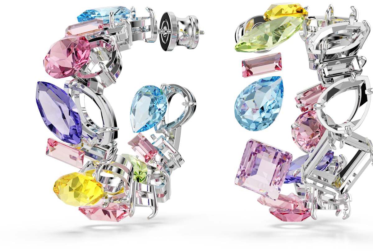 Swarovski Gema Oorbellen met Kristal Zilver