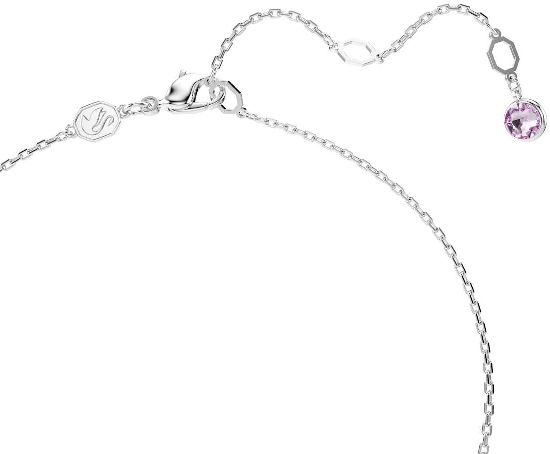 Swarovski Gema Ketting met Kristal Zilver