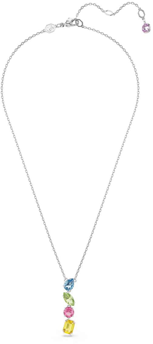 Swarovski Gema Ketting met Kristal Zilver