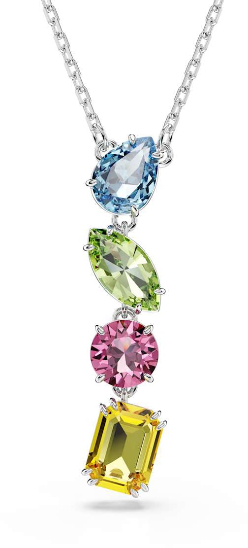 Swarovski Gema Ketting met Kristal Zilver