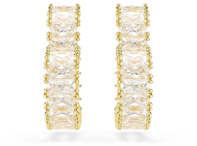 Swarovski Matrix Oorknoppen met Kristal Goud